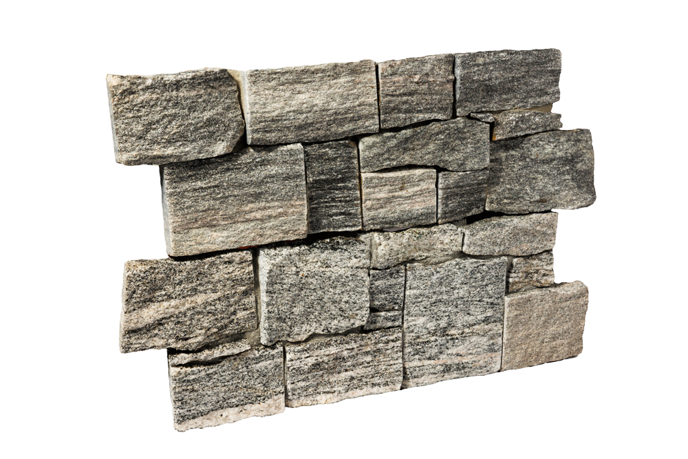 Панели из натурального камня 3D панели RKS SLATE Гранит Sesame Grey Country. Грубый камень.