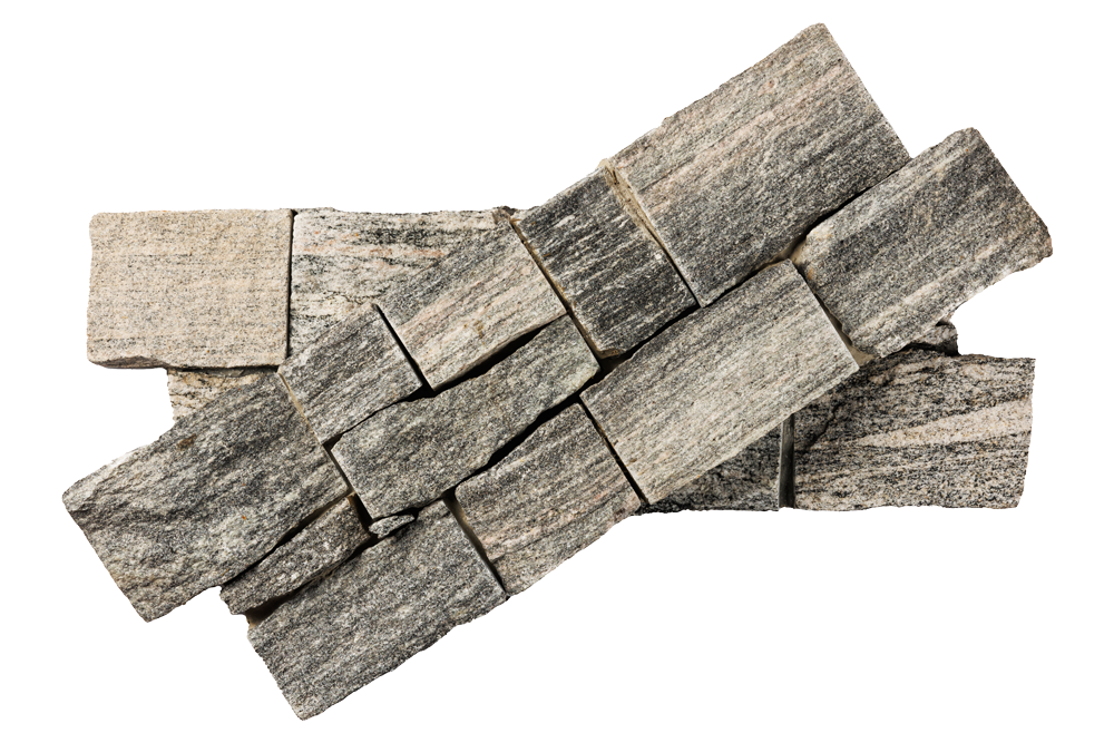 Панели из натурального камня 3D панели RKS SLATE Гранит Sesame Grey Country. Грубый камень.