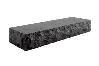 Черная Ступень из камня, Belgian Black, колотая, 1000х300х150 мм из натурального камня известняк