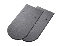 Кровельный Сланец RKS SLATE Charcoal, бобровый хвост 400х200 мм