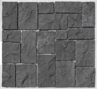 3д панели скала натуральный камень базальт Black Basalt Rock 400х200 для интерьера