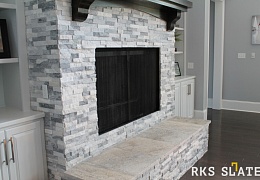 3D панели RKS SLATE Мрамор Cloudy Grey Classic