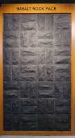 3д панели скала натуральный камень базальт Black Basalt Rock 400х200 для интерьера