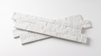 3D панели из камня RKS SLATE Кварцит White Quartz Rockface